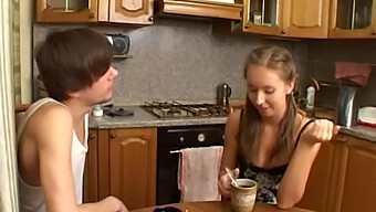 Sperm-Covered Coffee And Small Tits: A Hot Couple'S Homemade Video