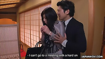 A Japanese Secretary Experiences A Surprising Encounter With Her Boss At A Restaurant