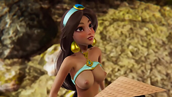 Raya'S Cartoon Fantasy Comes True With Jasmine'S Creampie In Hd