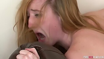 Small Tits Redhead Gets A Facial Cumshot In This Video