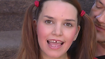 A Czech Cutie With A Gap Tooth Experiences Her First Big Doggystyle