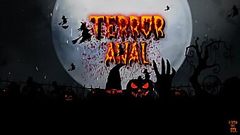 Halloween Night: Linda Del Sol And Cris Angelo'S Anal Terror