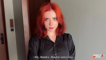 A Stunning Redhead Unexpectedly Joins Me For Passionate Sex