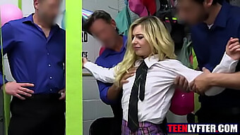 Pov Video Of A Young Blonde Girl Getting Gangbanged By Security Guards