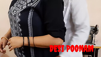 Desi Poonam被她的裁缝残忍地操