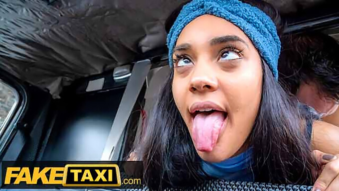 Capri Lmonde, A Brunette Italian Babe, Mounts A Large And Thick Penis In A Taxi