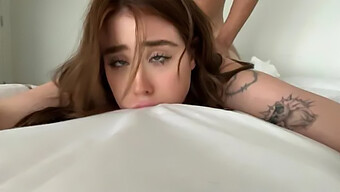 Redheaded College Girl Gets Wild Sex From Roommate