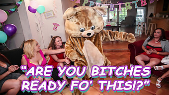 Dancingbear - A Latina Beauty'S Birthday Celebration With A Group Of Horny Hoes