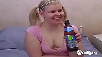 Fat European Slut Gets Her Mouth Filled With Cum