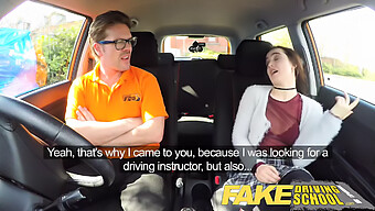 Tight Pussy Gets Stretched In Fake Driving School