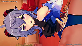 Asian Hentai Video Game Features Ganyu'S Sensual Handjob And Boob Job