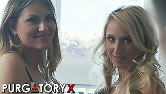 Blonde Bombshells Misha And Vanessa Take On Two Big Cocks In Part 1