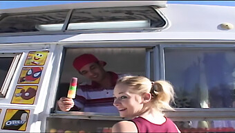 Cindy Loo Gives A Blowjob To A Big Cocked Ice Cream Maker - Part 2