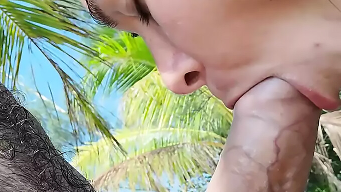 Oral Pleasure With A Big Natural Tits Brunette