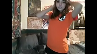 Amateur Nerdnikky Shows Off Her Ass And Tits In A Dragon Ball Z Themed Dance