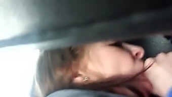 My Girlfriend Gives Me A Car Blowjob In Her Car