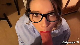 Teen (18+) Secretary Gets Paid For A Blowjob