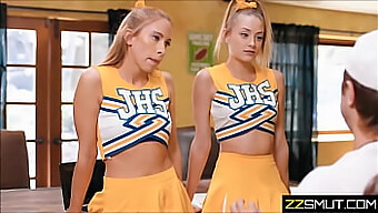 Young Cheerleader'S Naughty Encounter With College Coach