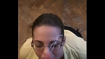 4eyed Teen'S Sensual Blowjob And Mouthcum Adventure