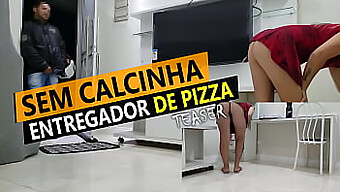 Cristina Almeida Gets A Pizza Delivery In Her Bikini And Underwear