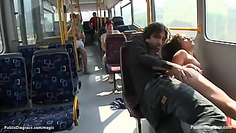 Teen European Girl Engages In Public Sex On A City Transit Vehicle