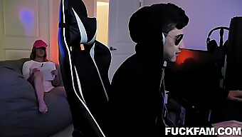 Gamer'S Teen Gets Her Ass Stretched By A Big Cock