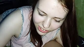 Amateur Teen Gives A Deepthroat Blowjob On Camera